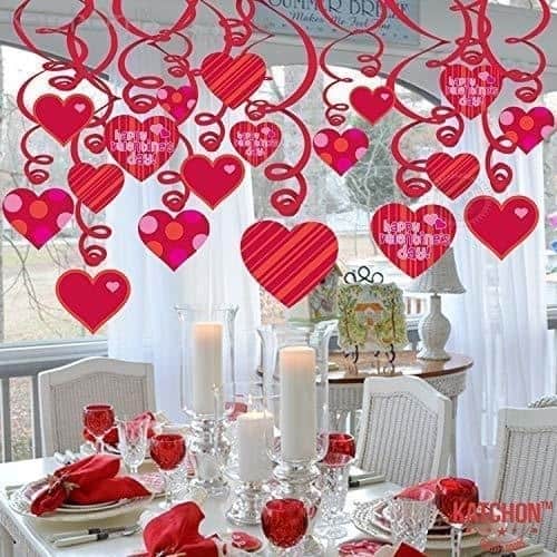 Adornos De San Valentín Para Colgar Diseño De Corazón Paq - $ 2,364.48